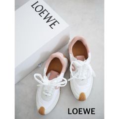 LOEWE ロエベ ホワイトスニーカー スウェード フローランナー 37