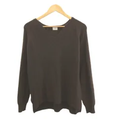 アーバンリサーチ ドアーズ URBAN RESEARCH DOORS ニット セーター ウール F 茶 ブラウン Vネック 長袖 無地 /NP ■ECC003