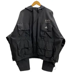 イージー YEEZY SEASON5 × adidas Calabasas Sport Parka マルチポケットナイロンジャケット ジャケット ブラック Lサイズ 201MT-5796