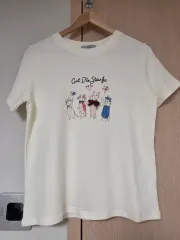 egg 猫 プリンティング 半袖 Tシャツ