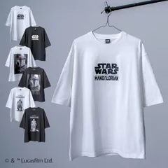スター・ウォーズ マンダロリアン Tシャツトップス 半袖 ゆったり カットソー Star Wars アメコミレディース メンズ 高校生 大人 お揃い