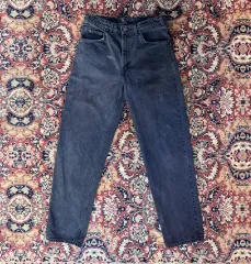 90s ヴィンテージ LEVI'S オレンジタブ ブラックデニム ブラックジーン 32(30 ) 675