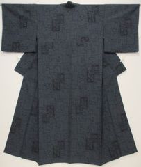 逸品 本場結城紬 証紙付 身丈157.5cm(+4cm) 真綿手紬 単衣仕立て 