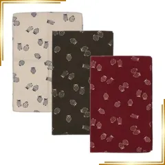 【新品】 [Y's factory] ハンカチ メンズ 日本製 和柄 3枚セット 綿100％ 大判 53cm コットン ハンドタオル 吸水速乾 薄手 ビジネス ギフト プレゼント 和風ハンカチ [ 3枚セットR ] 1