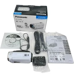 ＃【ジャンク品】Panasonic HC-V550M ビデオカメラ　ホワイト 186000 ジャンク品 Panasonic パナソニック ビデオカメラ HC-V550M