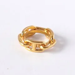 エルメス ルガテ シェーヌダンクル スカーフリング GP ゴールド 22.5号