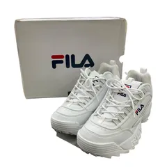 186001 現状品 FILA フィラ ダッドスニーカー 26.5cm ホワイト DISRUPTOR2 ユニセックス