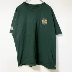 Champion　チャンピオン　U.S.ARMY　半袖プリントTシャツ　ワンポイント　ミリタリー　現行　緑　グリーン　XLサイズ　古着
