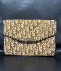 ✨美品✨ Christian Dior ディオール トロッター柄 クラッチバック