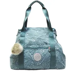 Kipling キプリング ボストンバッグ トートバッグ 2Way 大容量 旅行カバン モンキーチャーム付 機能的 軽量  水色 レディース E760LFのサムネイル