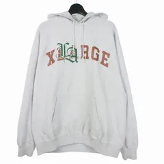 エクストララージ X-LARGE LA PATCHED HOODED SWEATSHIRT パッチフーディー パーカー XL グレー 101261012006