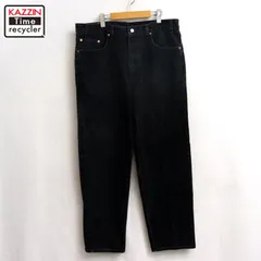 00s USA製 Levi's 550 ブラック デニムパンツ メンズ XLサイズ相当 ビッグサイズ オーバーサイズ