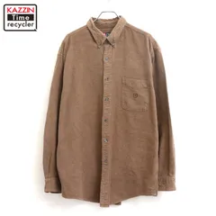 90s vintage CHAPS ボタンダウン シャモアクロス 長袖シャツ メンズ 表記XLサイズ