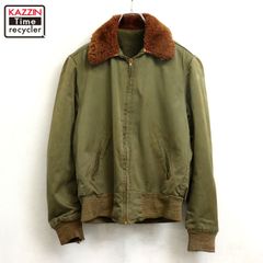 1940Sビンテージミリタリーフライトジャケット B-15 民間オリジナル 