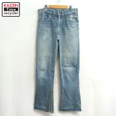 70s USA製 vintage Levi's 66前期 646 フレア デニムパンツ メンズ 表記33×34サイズ