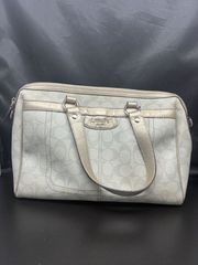 コーチ COACH スエード地 ハンドバッグ 金 ゴールド 裏地付き 