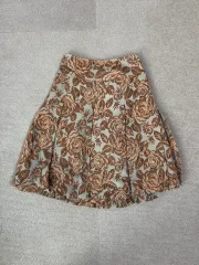 ヴィンテージ フラワー ジャカード バルーン フィット スカート