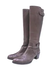 MODE KAORI モードカオリ レザー ロング ブーツ size24ｃｍ/茶 ◇■ レディース