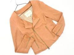 Jewel Changes ジュエルチェンジズ ユナイテッドアローズ 羊革 レザー ライダース ジャケット size36/薄茶 ◇■ レディース