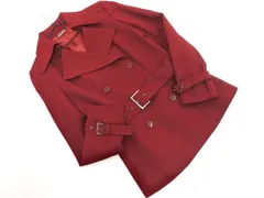 TRANS WORK トランスワーク ウール混 ダブル ジャケット size40/ボルドー ◇■ レディースのサムネイル