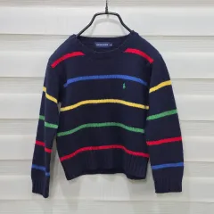 ラルフローレン キッズ ストライプ ウールニット - 110