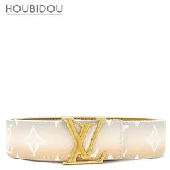 ルイヴィトン LOUIS VUITTON ベルト LV イニシャル 85/34 モノグラム