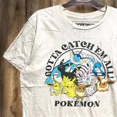 キャラ Tシャツ ポケモン　Pokemon ゲーム　アニメ　ピカチュウ -   Lサイズ イーブイ　サンダー 古着 ビンテージ used vintage  p10