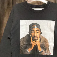 ラップ Tシャツ　長袖　ロンT ツーパック　2PAC ポエティック ジャスティス 映画　ムービー 黒   Lサイズ ラッパー　ヒップホップ 古着 ビンテージ used vintage  p10のサムネイル