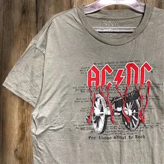 バンド Tシャツ エーシーディーシー　ACDC ロック -   Mサイズ アーティスト 古着 ビンテージ used vintage  p10/