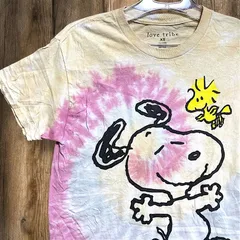 キャラ Tシャツ スヌーピー　ウッドストック　アニメ　タイダイ -   XS(日本サイズでS相当）サイズ  古着 ビンテージ used vintage  p10