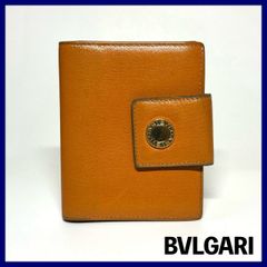 BVLGARI ブラウン 二つ折り財布 - メルカリ