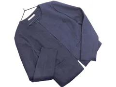 NATURAL BEAUTY BASIC ナチュラルビューティーベーシック ノーカラー ジャケット sizeS/紺 ■◇ レディース