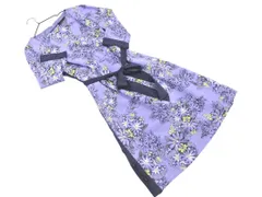 SunaUna スーナウーナ 花柄 ウエストリボン ワンピース size38/紫 ■◇ レディース