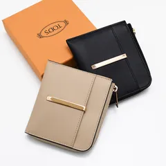 TOD'S トッズ カードケース レザー XAWDBMFI200ROR レディース ブラック ベージュ カーフレザー L字 バレッタメタル クレジットカードケース ミニカードケースのサムネイル
