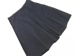 49AV JUNKO SHIMADA 49アベニュージュンコシマダ Aライン 台形 スカート size38/紺 ■◇ レディースのサムネイル