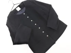 Style com スタイルコム ノーカラー ジャケット size11/紺 ■◇ レディースのサムネイル