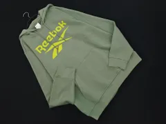 新品 Reebok リーボック ロゴ 裏起毛 プルオーバー パーカー sizeO/ライトグリーン ◇■ メンズ