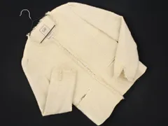 B:MING BEAMS ビームス ツイード フリンジ ノーカラー ジャケット sizeS/アイボリー ■◇ レディースのサムネイル