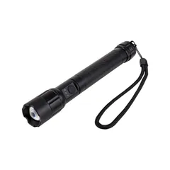 新品 エルパ(ELPA) LEDアルミライト 220ルーメン 高輝度 懐中電灯 明るい 電池残量表示機能付 防水 IPX4 単3形電池1本使用 乾電池式 強力 防災 災害 停電 キャンプ アウトドア 登山 散歩 夜間作業 シルバー ハンドストラップ付 DOP-