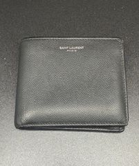 SAINT LAURENT サンローラン キャビアスキン マネークリップ 黒 - メルカリ