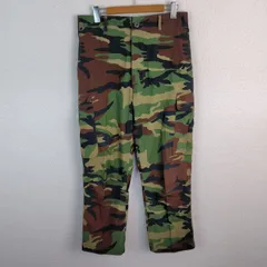 ウッドランドカモ 迷彩 カーゴパンツ 総柄 マルチカラー 32サイズ メンズ 古着 ミリタリー アメカジ ストリート