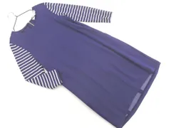 23区 ボーダー 切替 チュニック ワンピース size32/紺 ■◇ レディースのサムネイル