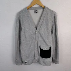 CHUMS チャムス スウェット カーディガン ロゴワッペン グレー Mサイズ メンズ 古着 アウトドア ストリートのサムネイル