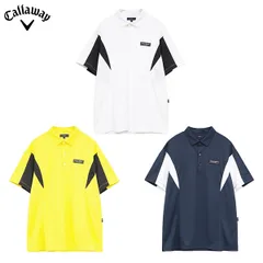 キャロウェイゴルフ -3℃裏クール切替配色リラックス 半袖 ポロシャツ C26134117