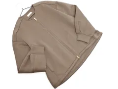 新品 green label relaxing グリーンレーベルリラクシング ユナイテッドアローズ ジップアップ ノーカラー ジャケット モカ ◇■ レディース