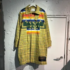 sacai × PENDLETON サカイ ペンドルトン 19SS Check Coat チェックコート 19-01933M イエロー系 size:3 【表参道A10】