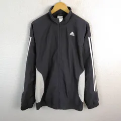 00s adidas アディダス トラックジャケット ロゴ刺繍 ブラック XOサイズ メンズ 古着 スポーツMIX ストリート