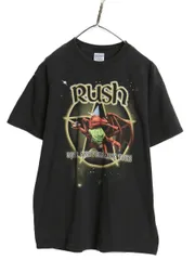 【お得なクーポン配布中!】 00s ラッシュ 30周年記念 ツアー 両面 プリント Tシャツ メンズ M / オールド オフィシャル グラフィック ヘビーウェイト ロック バンド 黒のサムネイル