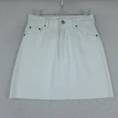 ZARA ザラ レディース 白 デニム ミニスカート (S)