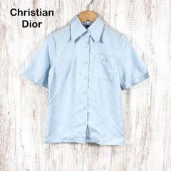 80s Christian Dior ボウタイブラウス 総柄ドット パフスリーブ - メルカリ